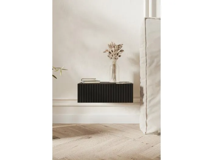 Nachttisch - Schwarz - 50 cm - VELDIO