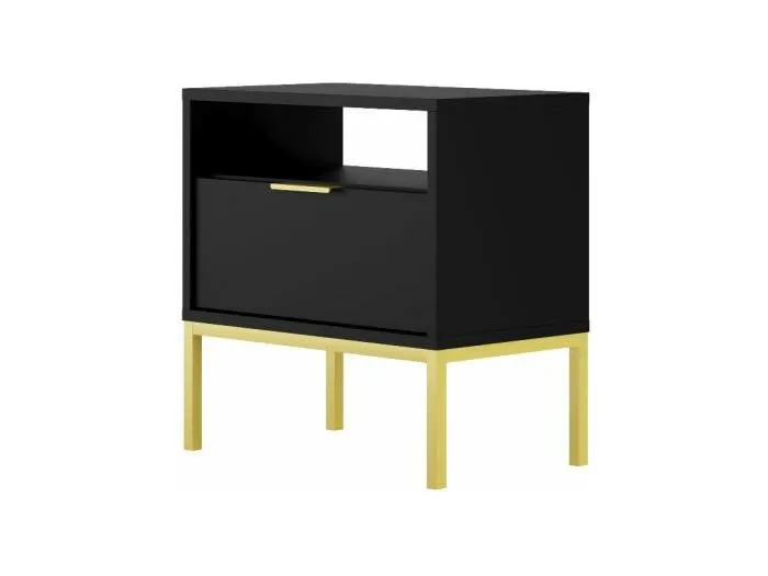 Nachttisch Seattle Schwarz