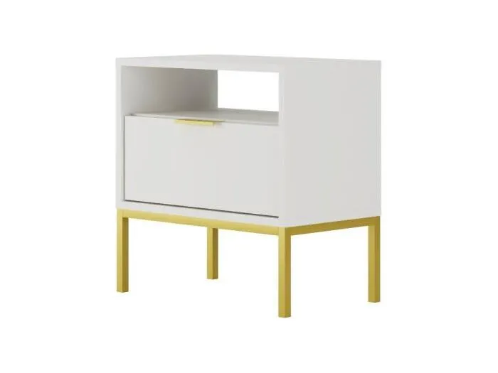 Nachttisch Seattle Weiß