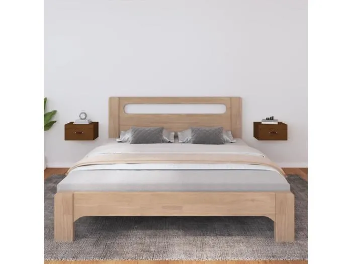 Wand-Nachttische 2 Stk. Honigbraun 40x29,5x22 cm