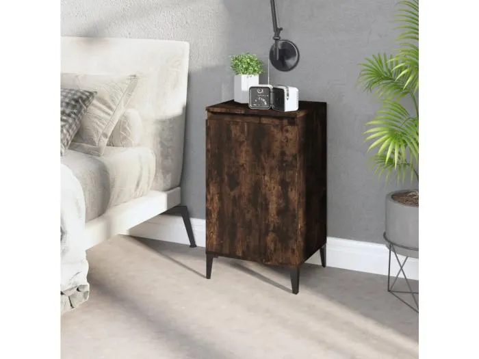 Nachttisch Räuchereiche 40x35x70 cm Holzwerkstoff