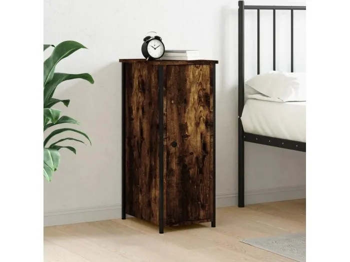Nachttisch Räuchereiche 32x42x80 cm Holzwerkstoff