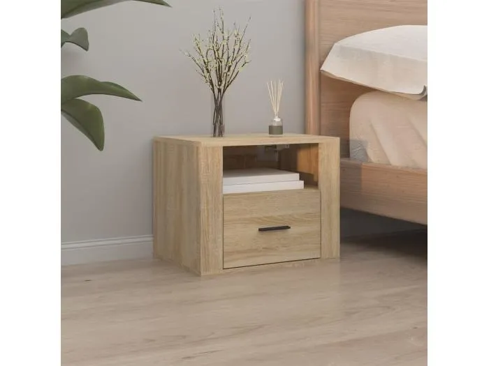 Wand-Nachttisch Sonoma-Eiche 50x36x40 cm