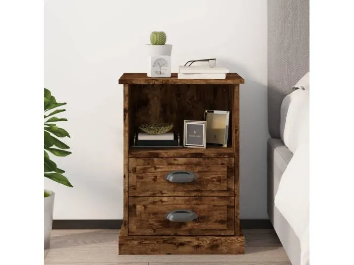 Nachttisch Räuchereiche 43x36x60 cm