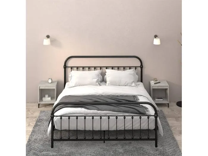 Nachttische 2 Stk. Betongrau 40x35x50 cm