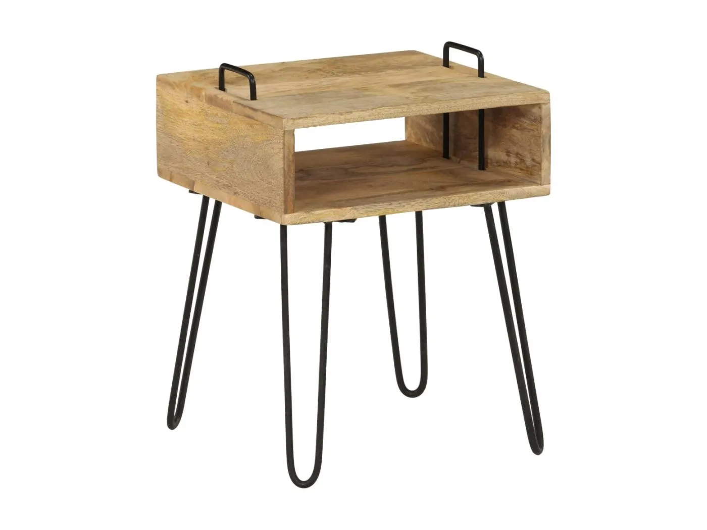 Nachttisch Massivholz Mango 40×34×47 cm