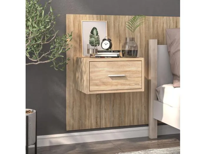 Wand-Nachttisch Sonoma-Eiche