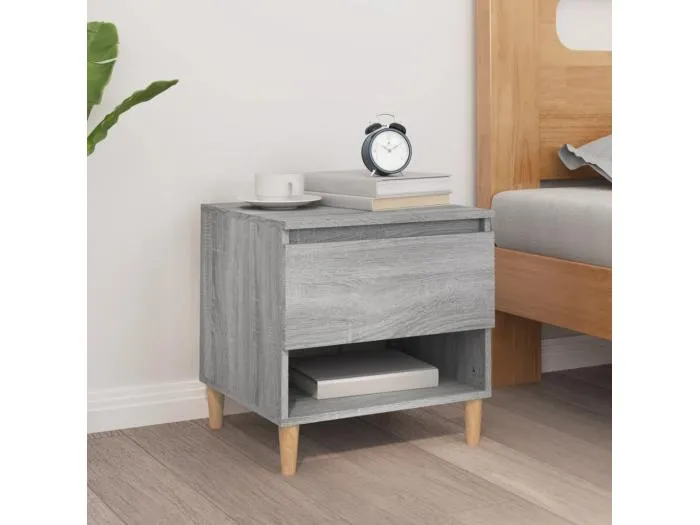 Nachttisch Grau Sonoma 50x46x50 cm Holzwerkstoff