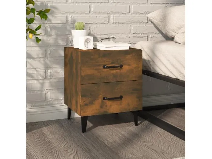 Nachttisch Räuchereiche 40x35x47,5 cm