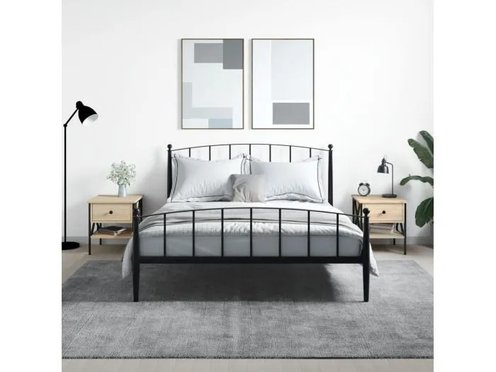 Nachttische 2 Stk. Sonoma-Eiche 40x42x45 cm Holzwerkstoff