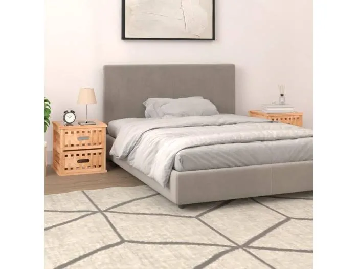 Nachttische 2 Stk. 34x34x34 cm Massivholz Nussbaum