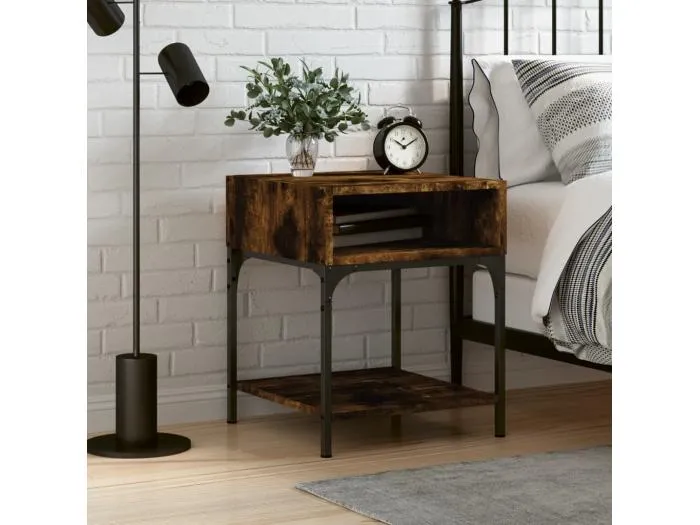 Nachttisch Räuchereiche 40x41x50 cm Holzwerkstoff