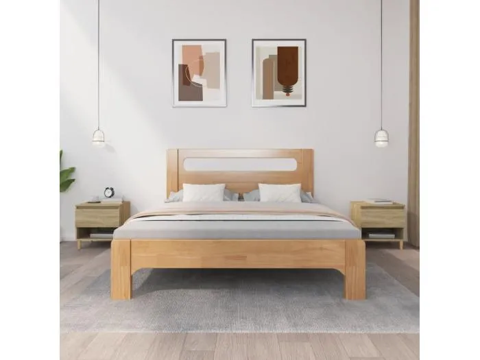 Nachttische 2 Stk. Sonoma-Eiche 50x46x50 cm Holzwerkstoff