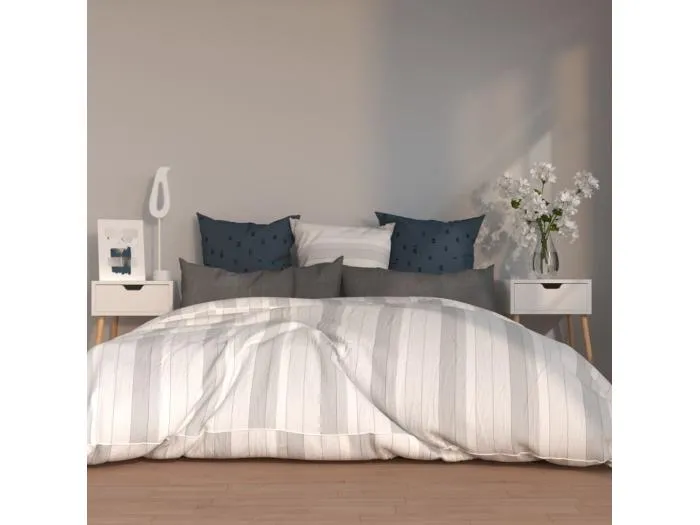 Nachttische 2 Stk. Weiß 40x40x56 cm Holzwerkstoff