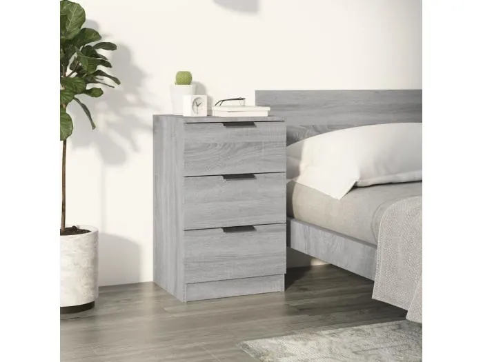 Nachttisch Grau Sonoma 40x36x65 cm