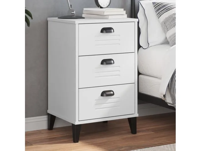 Nachttisch VIKEN Weiß Holzwerkstoff