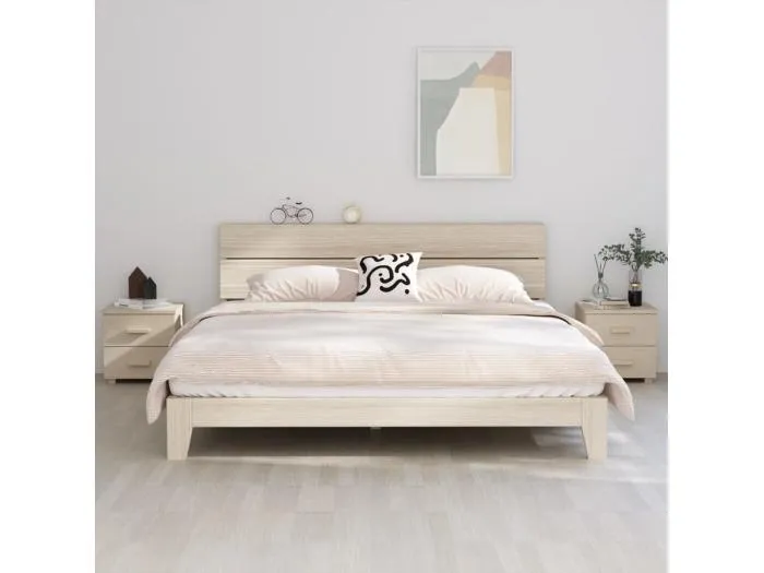 Nachttische HAMAR 2 Stk. Honigbraun 40x35x44,5 cm Massivholz