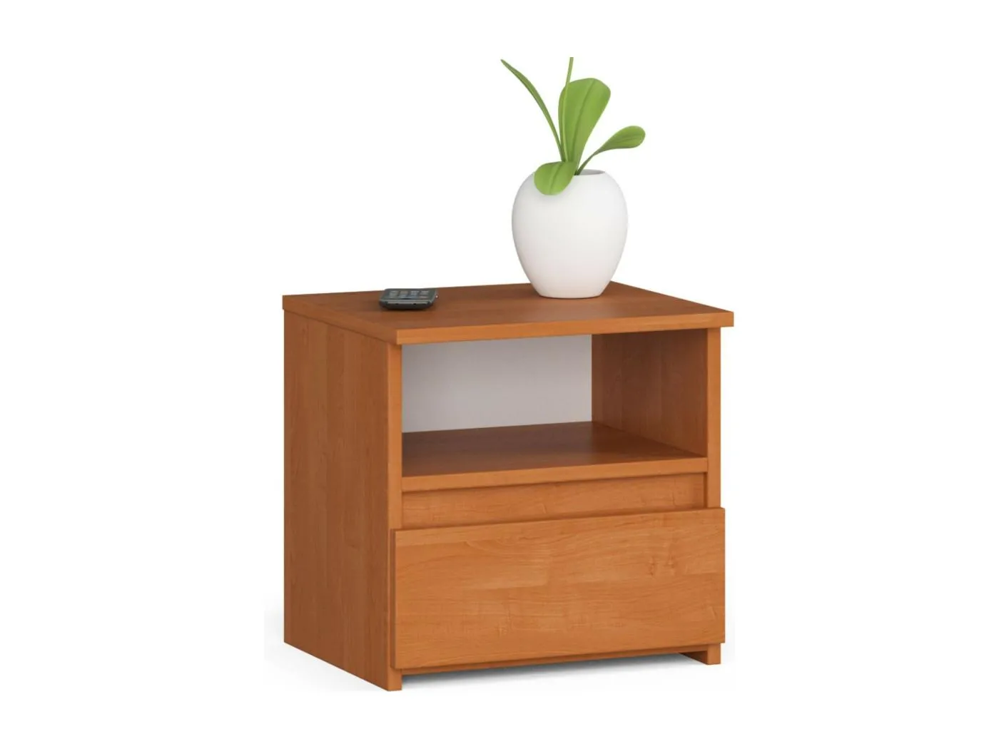 Nachttisch in minimalistischer Optik AKORD CL1 in der Farbe Erle Schublade B40 x H40 x T35 cm