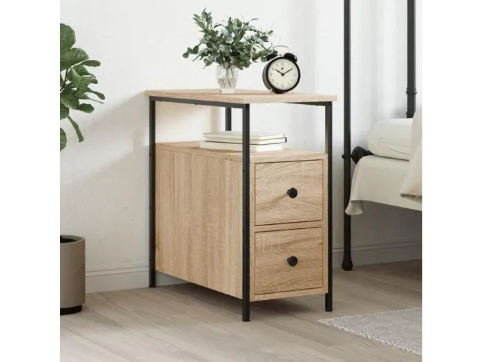 Nachttisch Sonoma-Eiche 30x60x60 cm Holzwerkstoff