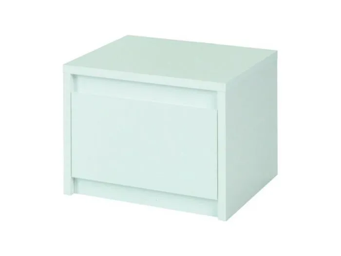 Set von zwei Nachttischen für das Schlafzimmer. Kollektion VERONA. Farbe Weiß.