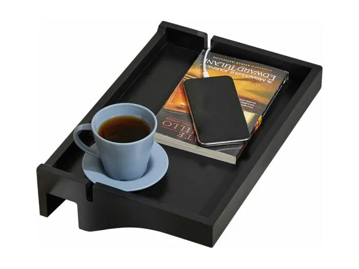 Nachttisch NKD01-SCH 36 x 9 x 25 cm Schwarz