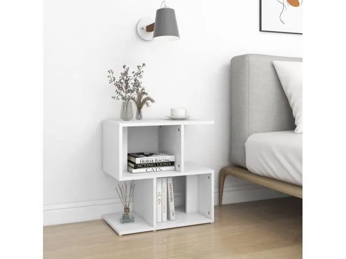 Nachttische 2 Stk. Weiß 50x30x51,5 cm Holzwerkstoff