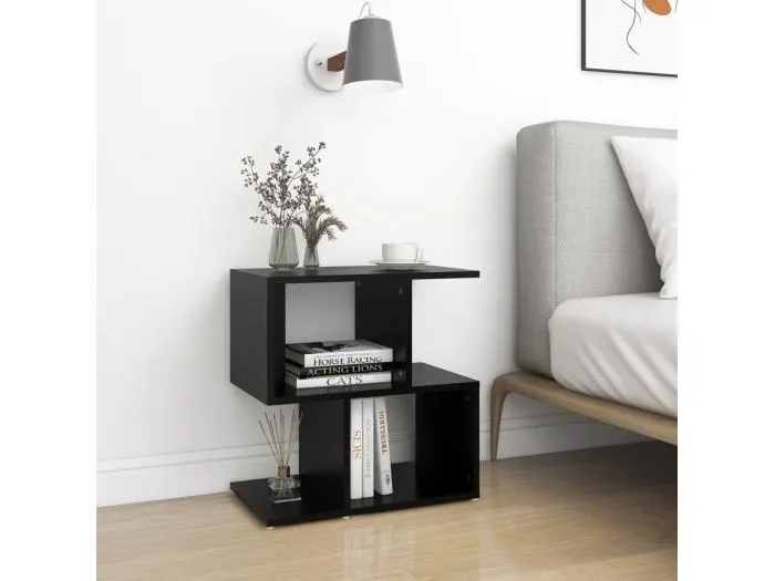 Nachttisch Schwarz 50x30x51,5 cm Holzwerkstoff