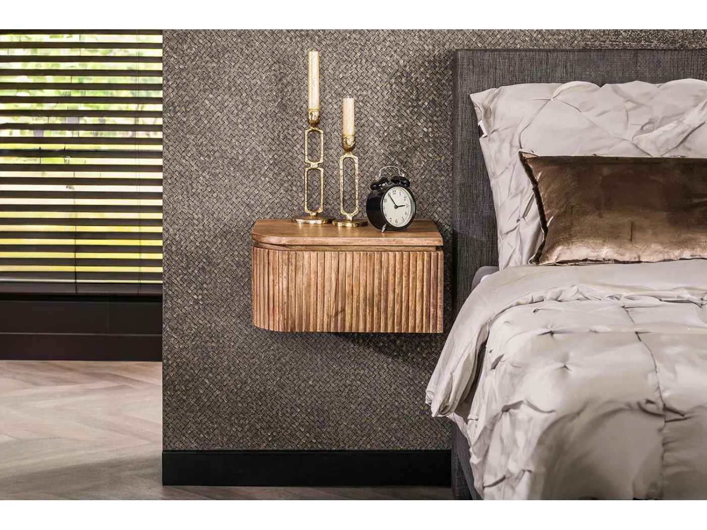 Set Nachttisch - Holz Holz - 35 x 40 cm - HEVE