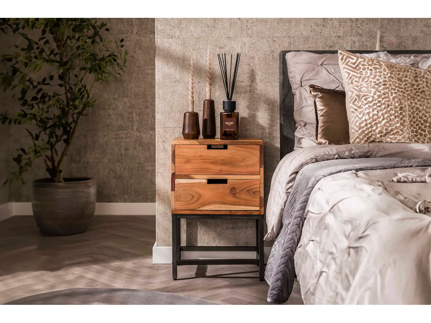 Nachttisch - Holz Holz - 30 x 40 cm - FATY