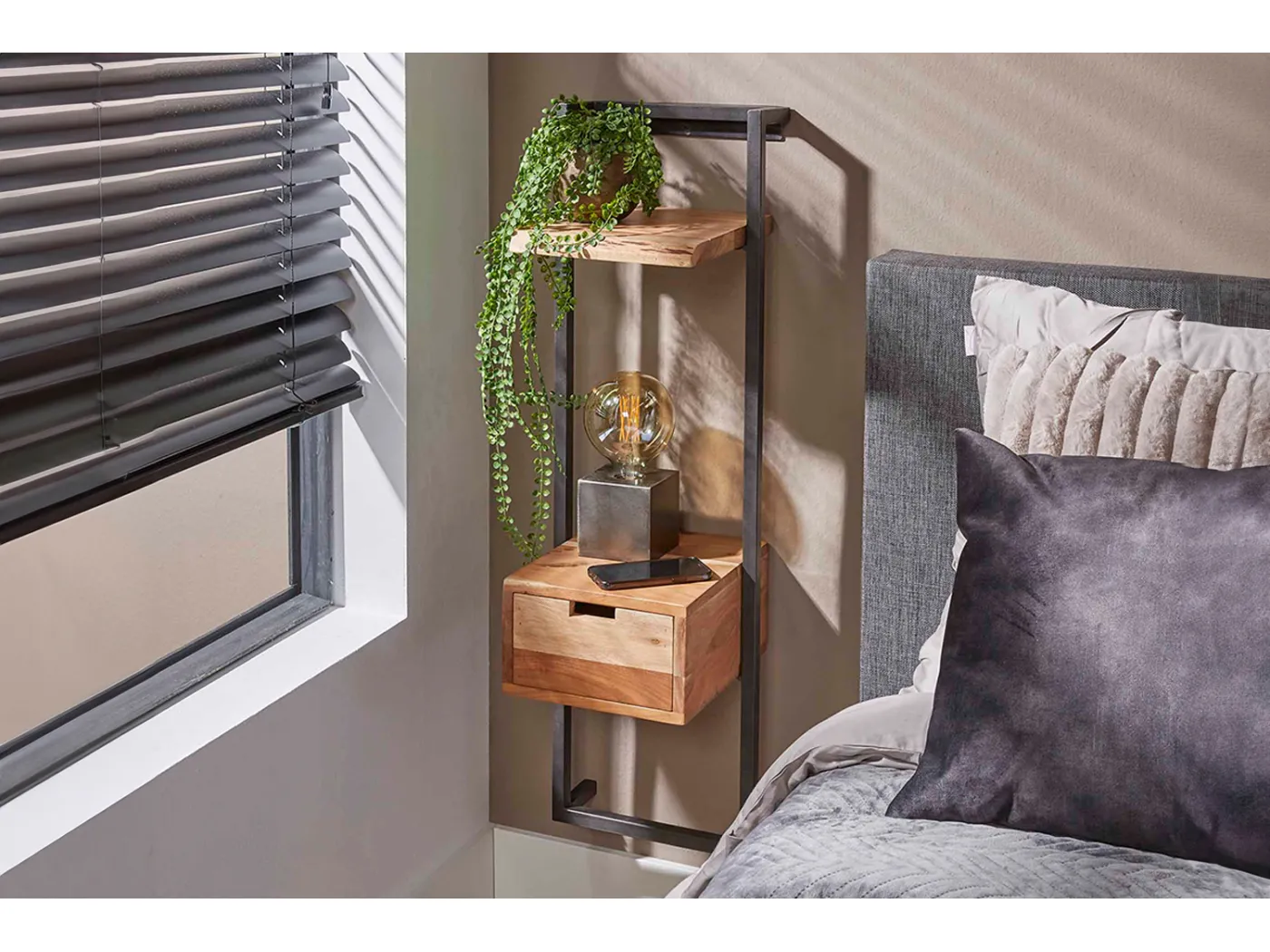 Nachttisch - Holz Holz - 30 x 30 cm - AIDY