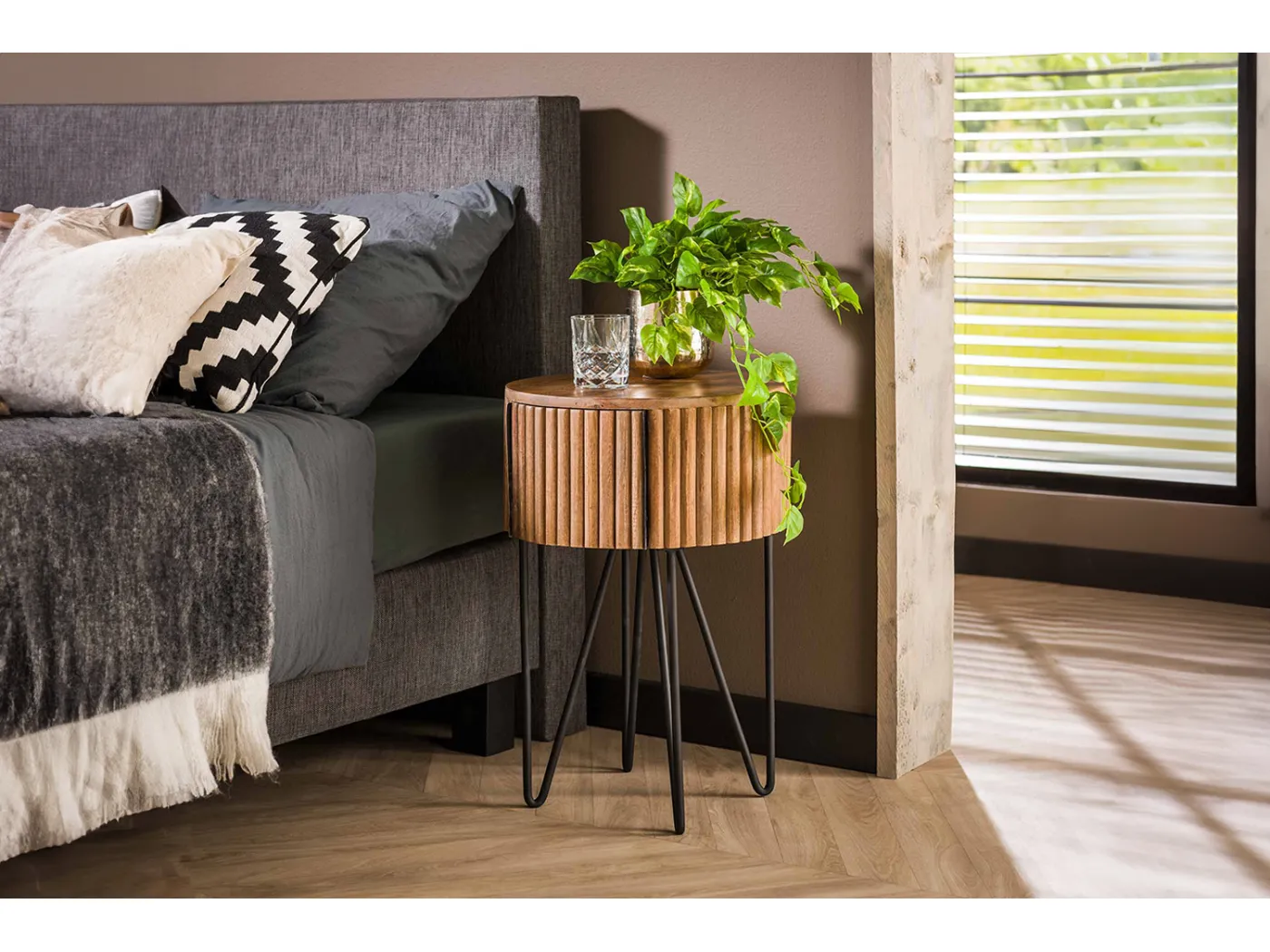 Nachttisch - Holz Holz - 40 x 40 cm - SWEAK