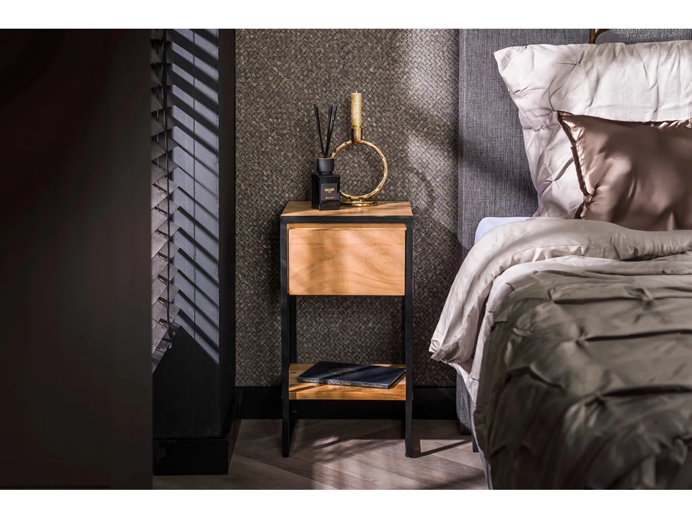 Nachttisch - Holz Holz - 30 x 30 cm - SEKI