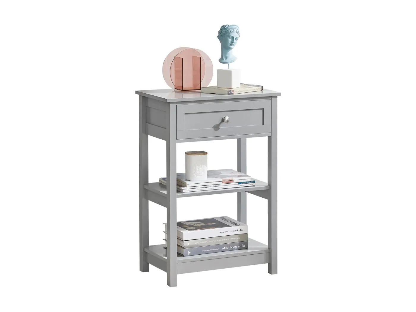 Nachttisch FBT46-HG 45 x 69 x 30 cm Grau