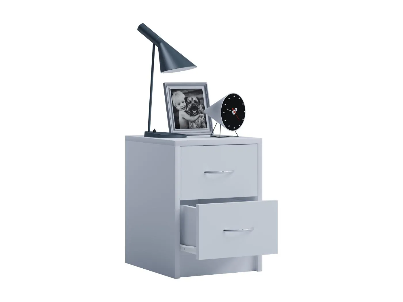 Holz Nachtschrank Nachttisch Schublade Boxal Mini