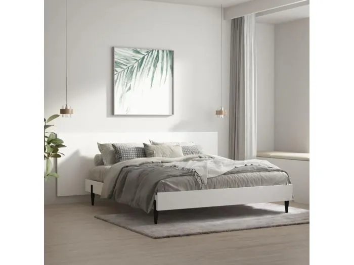 Wand-Kopfteil Weiß 240x1,5x80 cm Holzwerkstoff