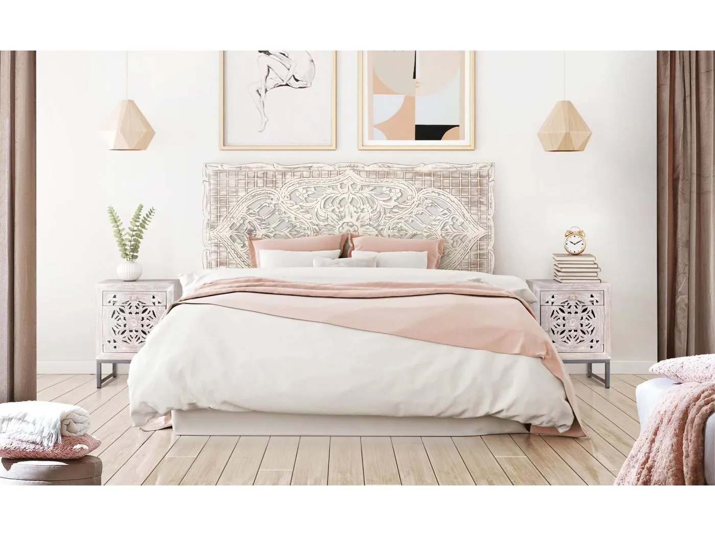 Aufbewahrungstruhe / Dekorplatte aus Mangoholz