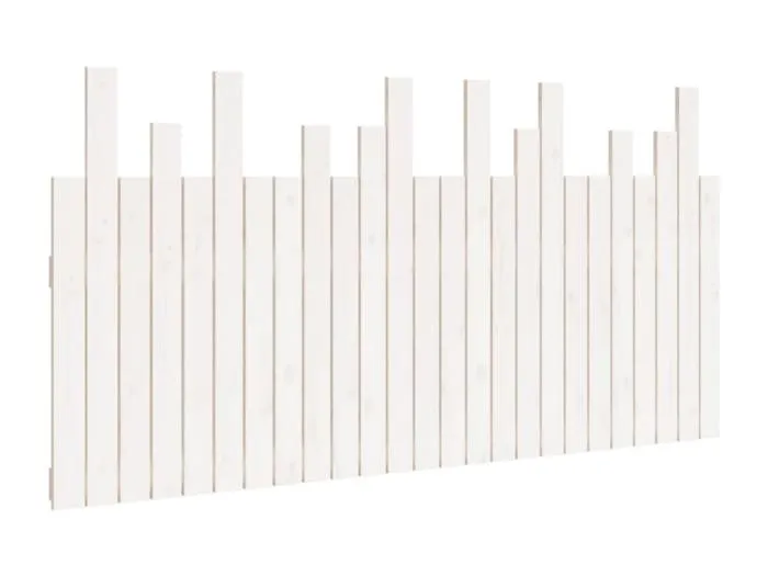 Wand-Kopfteil,Bettkopfteil Weiß 159,5x3x80 cm Massivholz Kiefer -gkd454797
