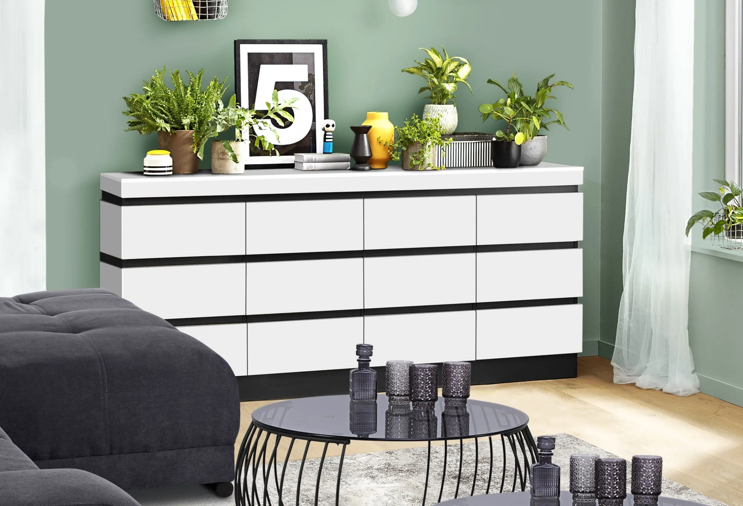 Sideboard ASMUS weiß 136470