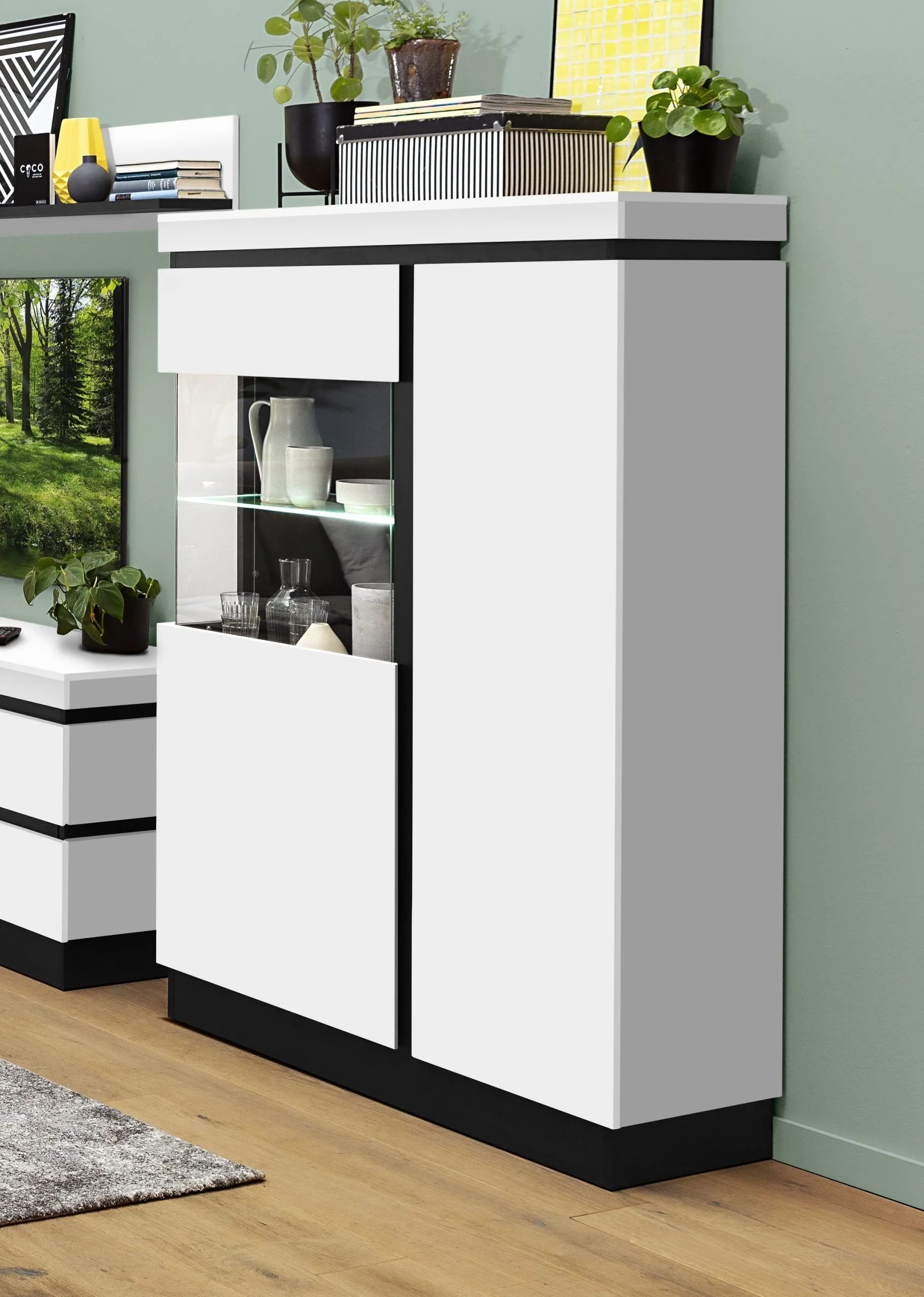 Vitrine ASMUS weiß 136720