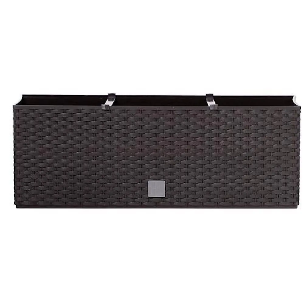 PROREGAL Blumentopf Hülle Rattangeflecht Imitation 500, Braun, CWS