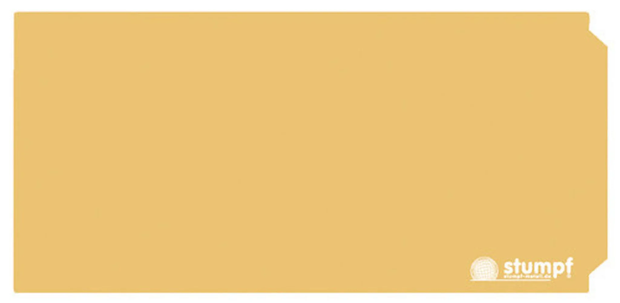 Kennzeichnungsaufkleber für Rechteck-Einwurfklappen zur Farbcodierung | Sandgelb