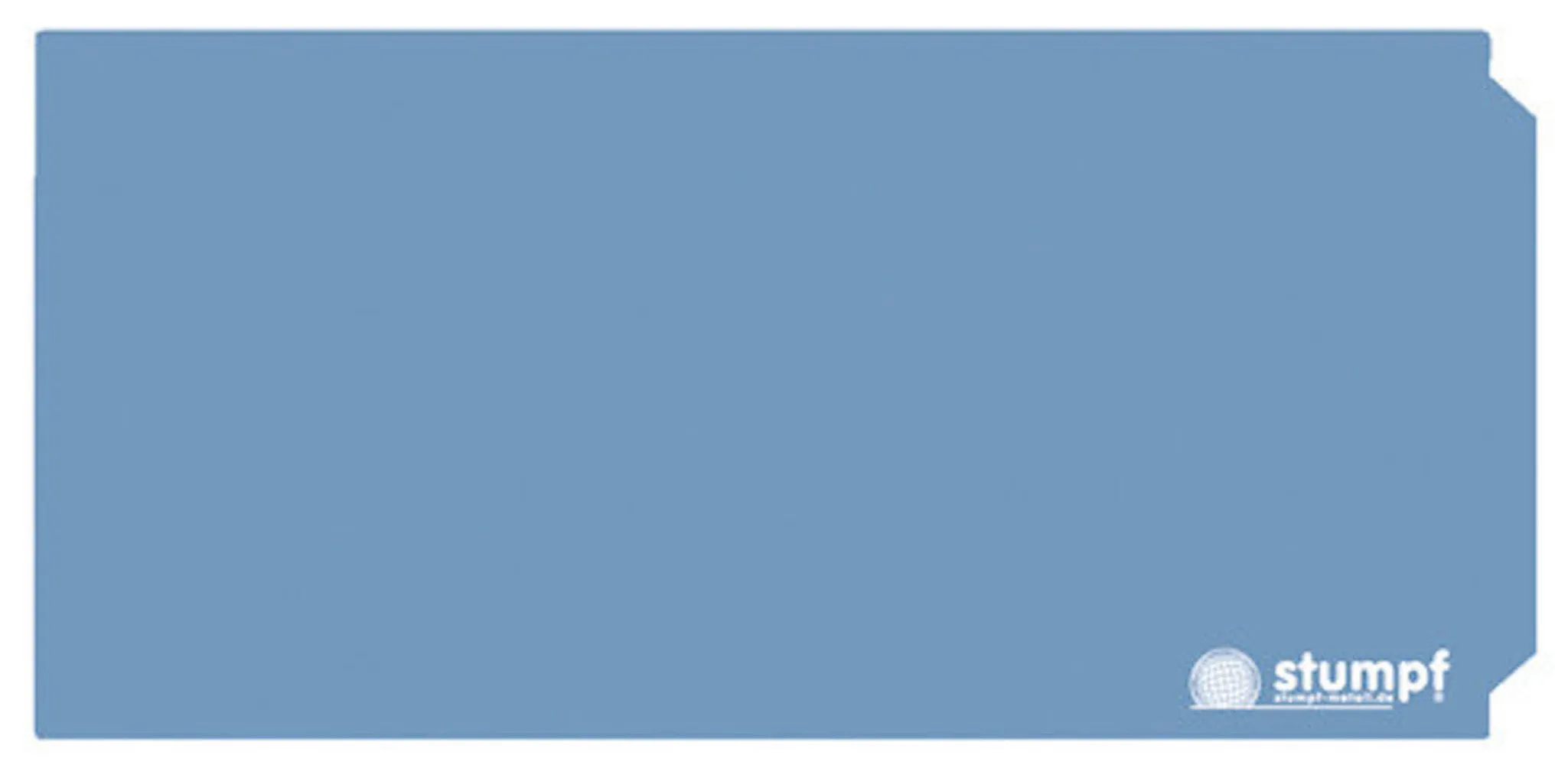 Kennzeichnungsaufkleber für Rechteck-Einwurfklappen zur Farbcodierung | Taubenblau