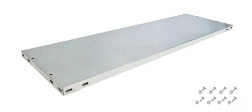 Fachboden ohne Anschlagleiste für Schulte Büro-Fachbodenregal MULTIplus85 Schraubsystem | Fachlast 85kg | BxT 130x30cm | Verzinkt