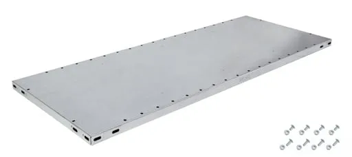 Fachboden ohne Anschlagleiste für Schulte Büro-Fachbodenregal MULTIplus85 Schraubsystem | Fachlast 85kg | BxT 100x30cm | Verzinkt