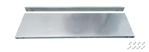 Fachboden mit Anschlagleiste für Schulte Büro-Fachbodenregal MULTIplus85 Schraubsystem | Fachlast 85kg | BxT 130x30cm | Verzinkt