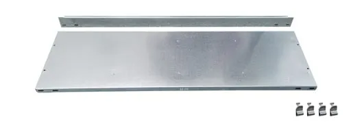 Fachboden mit Anschlagleiste für Schulte Büro-Fachbodenregal MULTIplus85 Stecksystem | Fachlast 85kg | BxT 100x30cm | Verzinkt