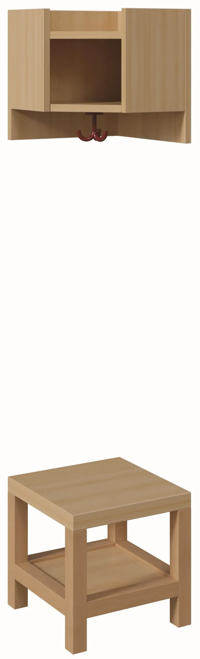 Innenecke zweiteilig ohne Stütze in verschiedenen Ausführungen