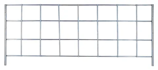 Draht-Steckgitter für Schulte Fachbodenregale mit Stecksystem für MULTIplus85/150 | HxT 14x50cm | Glanzverzinkt