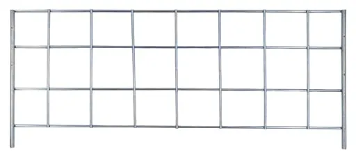 Draht-Steckgitter für Schulte Fachbodenregale mit Stecksystem für MULTIplus85/150 | HxT 14x40cm | Glanzverzinkt