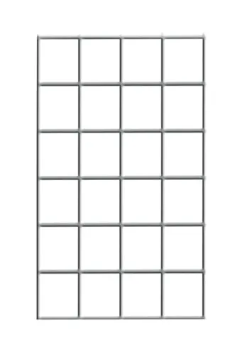 Drahtgitter-Seitenwand für Schulte Fachbodenregale mit Stecksystem | HxT 30x20cm | Glanzverzinkt